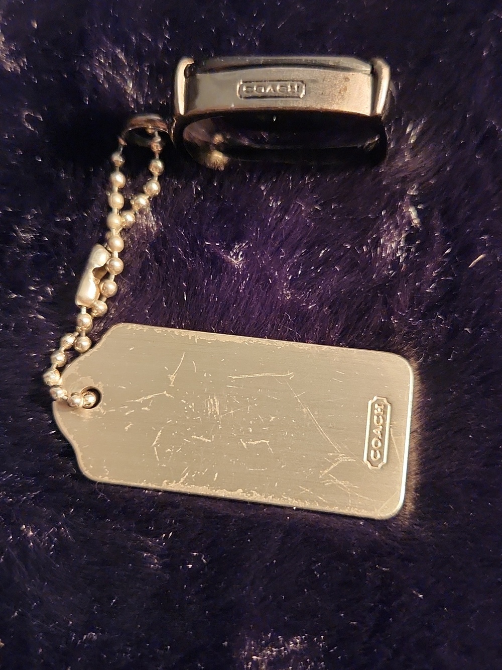 Coach RARE Metal And Smokey Lucite Jewel Hang Tag - Picture 2 of 6